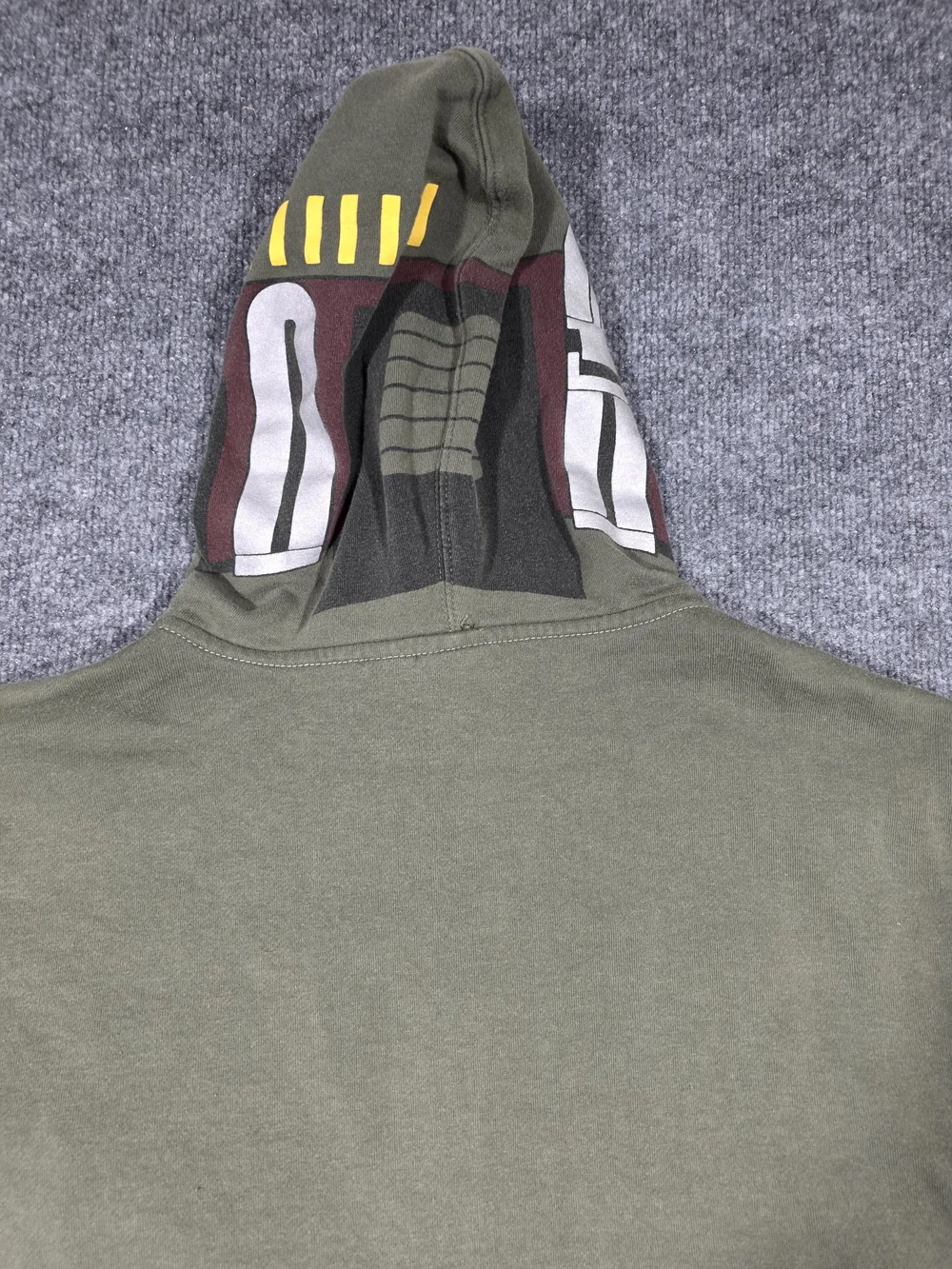 Official Star Wars Boba Fett Full Zip Costume Mask Hoodie Jacket Mens 2XL